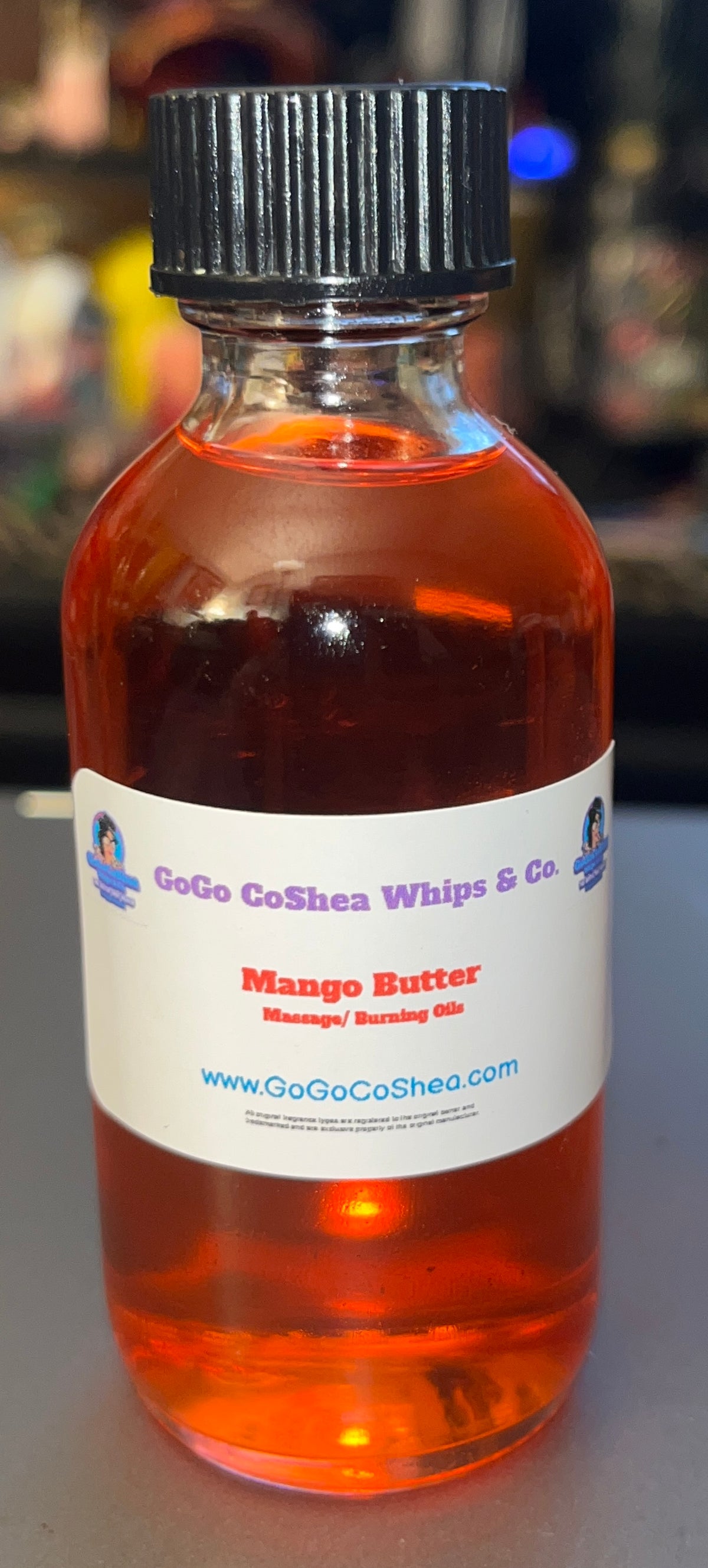 2oz. Mango Butter Scented Massage / Burning Oil (Boston Bottle)