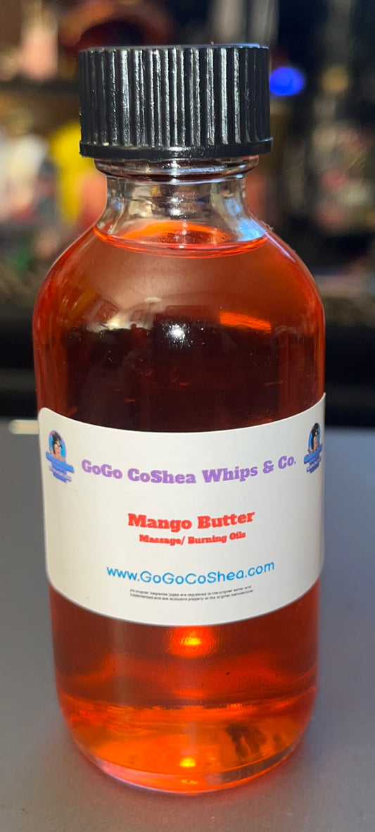 2oz. Mango Butter Scented Massage / Burning Oil (Boston Bottle)